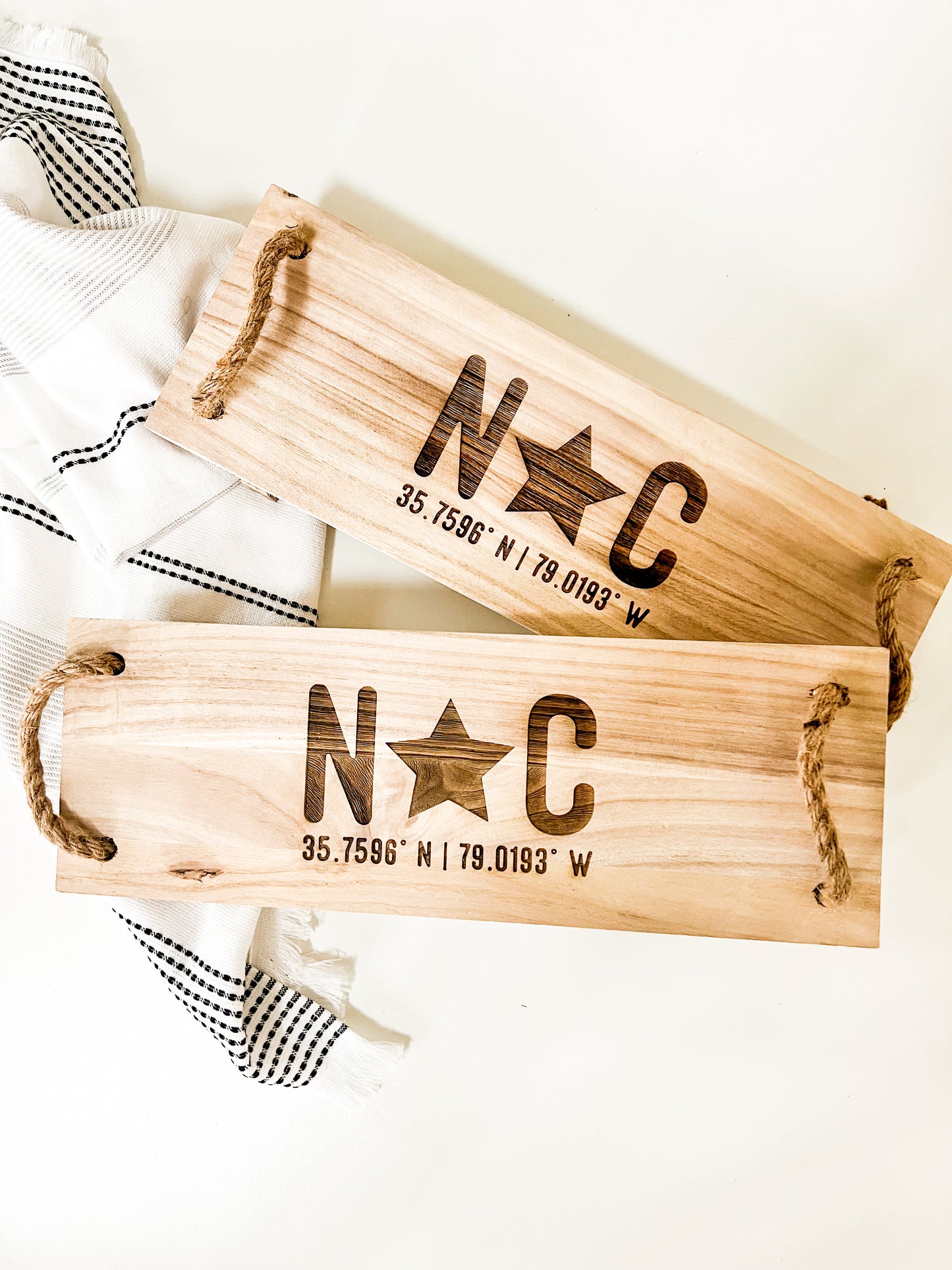 NC Coordinates Rustic Tray