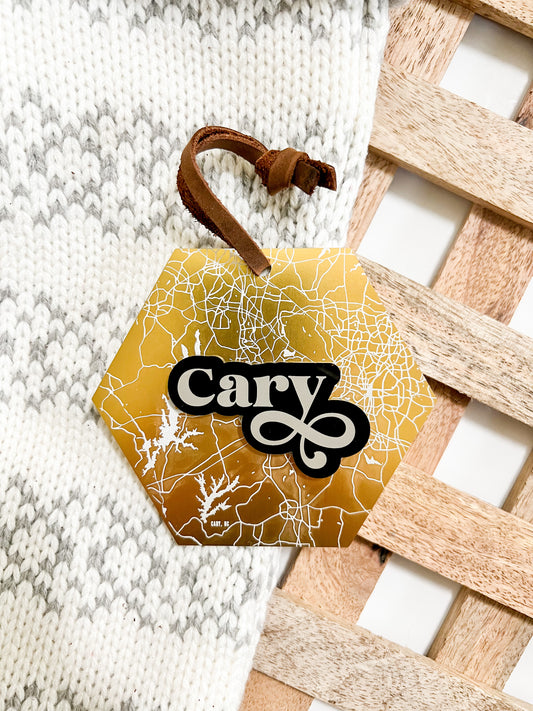 Cary Gold Metal Ornament