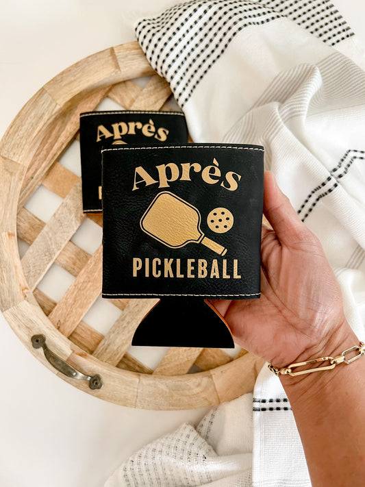 Après Pickleball Leather Beverage Holder