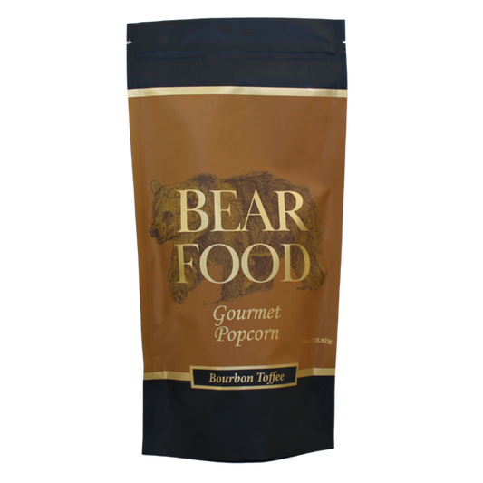Bear Food - Bourbon Toffee Gourmet Popcorn: 5.5oz Large Pouch