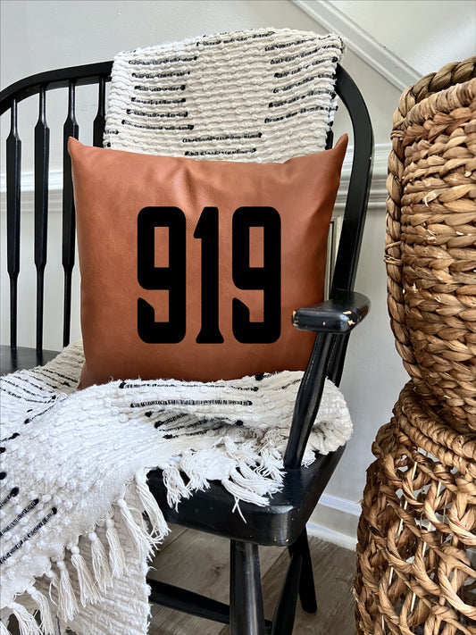 919 Leather Pillow