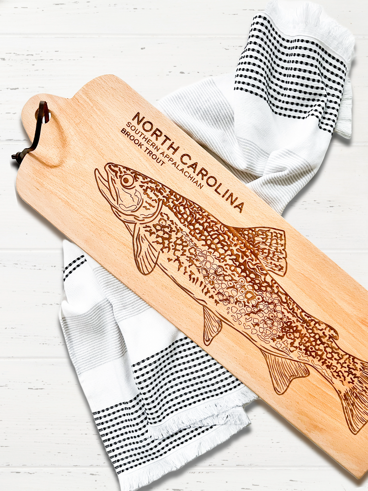 North Carolina Hand Drawn State Fish Serving Board