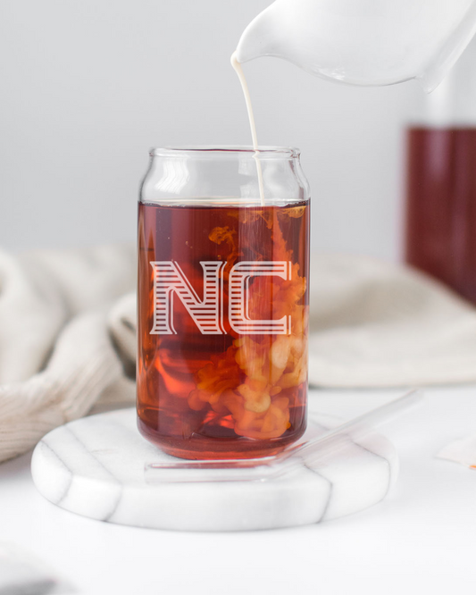 NC Beer Can Glass