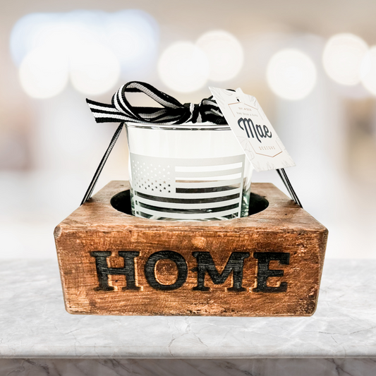 Patriotic Rustic Rocks Glass Gift Set