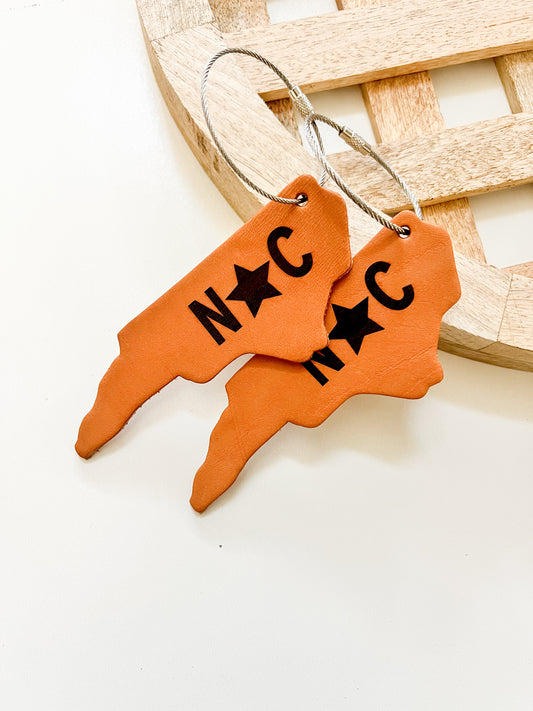 NC Map Keychain