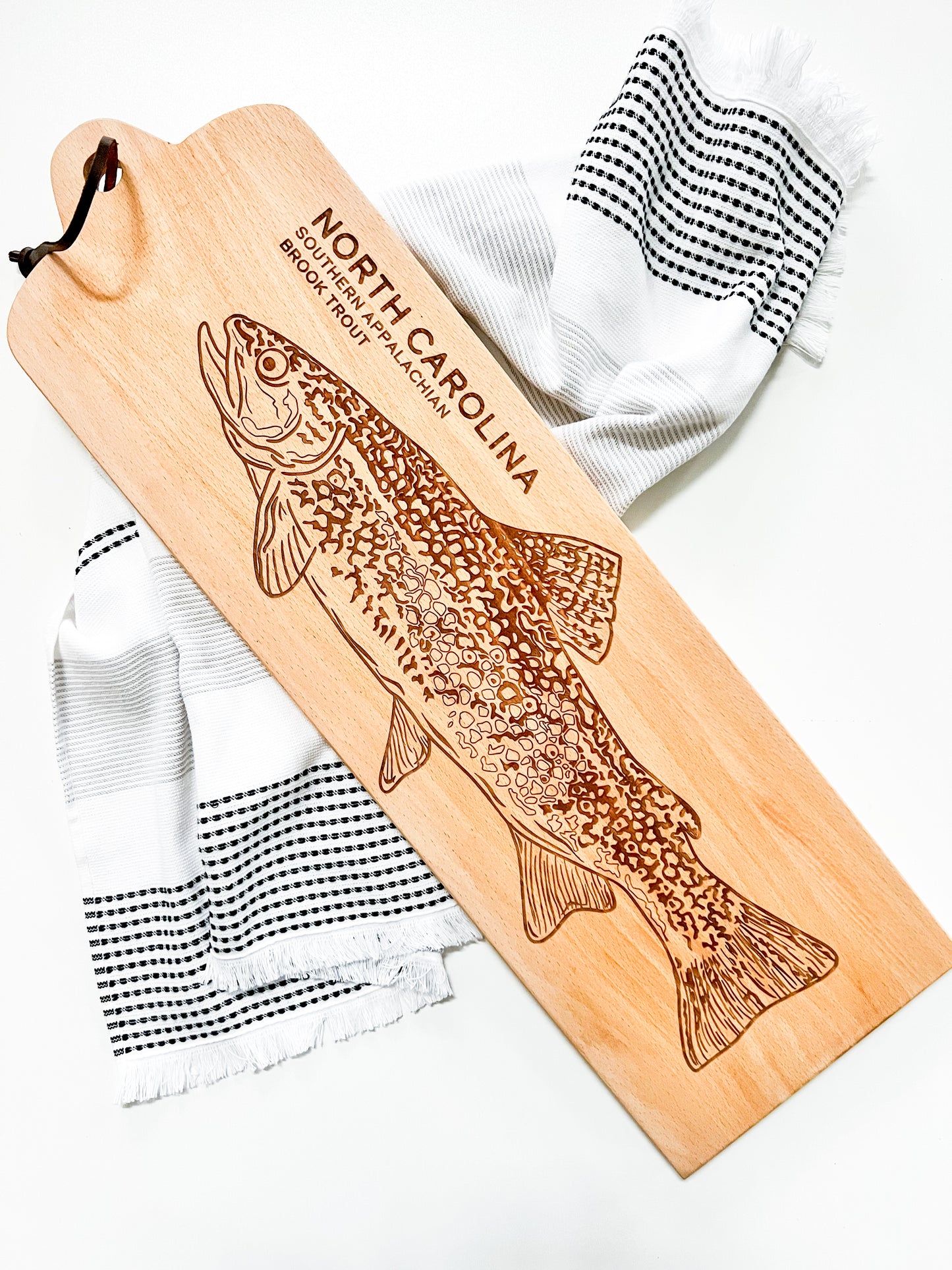 North Carolina Hand Drawn State Fish Serving Board