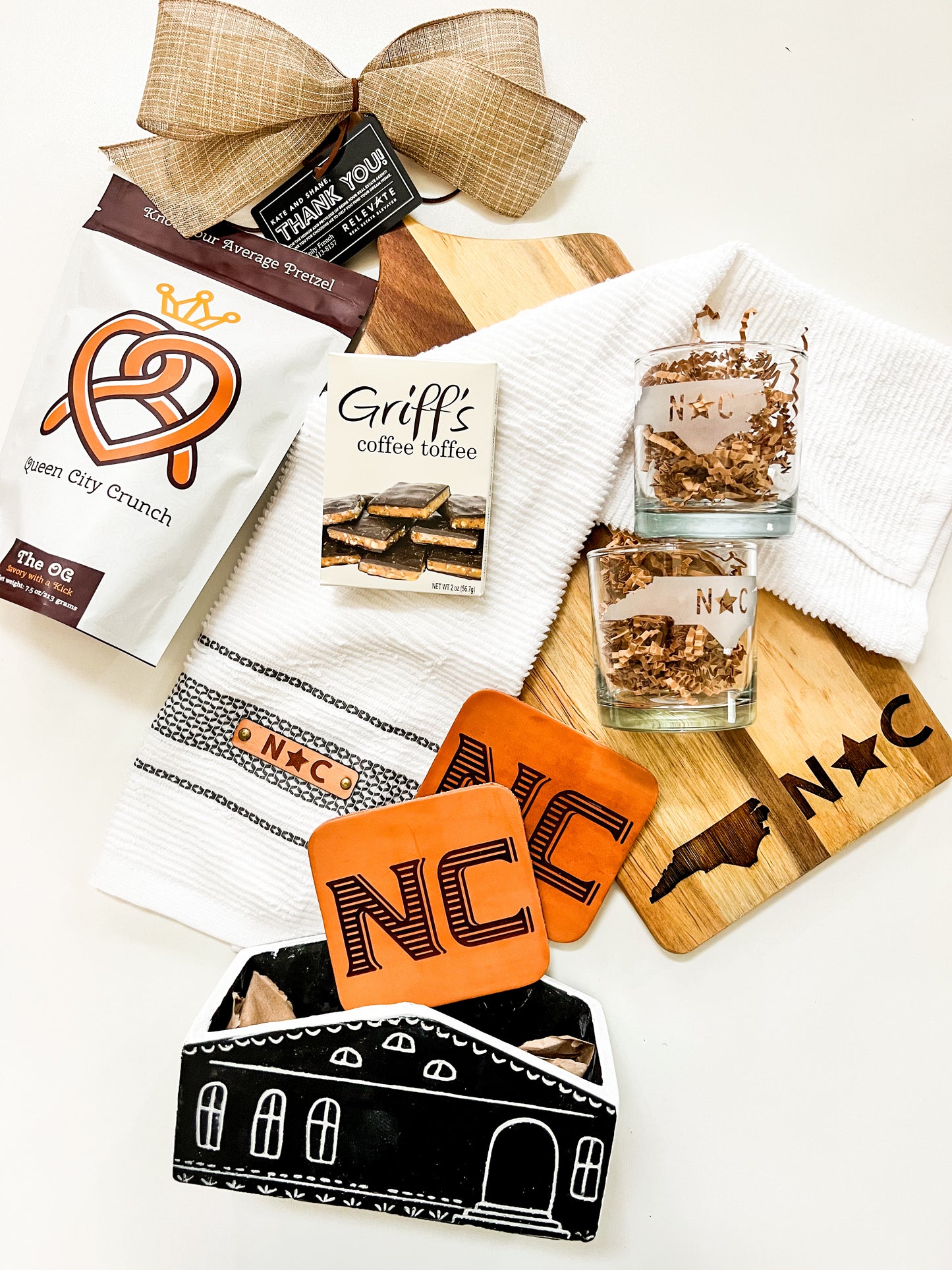 Custom Welcome Home Gift Basket with Hometown Snacks