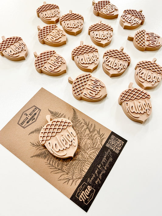 Raleigh Acorn Durham 3D Fridge Magnet