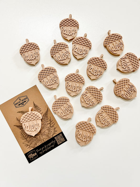 Raleigh Acorn Durham 3D Fridge Magnet