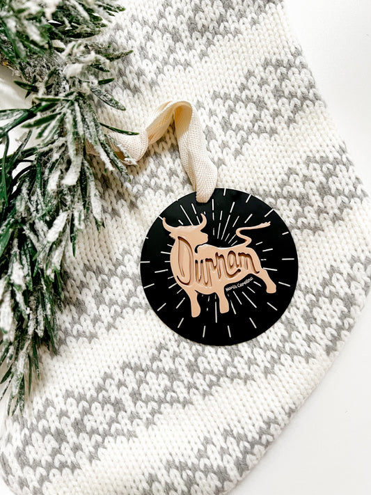 Durham Black Metal + Embossed Ornament