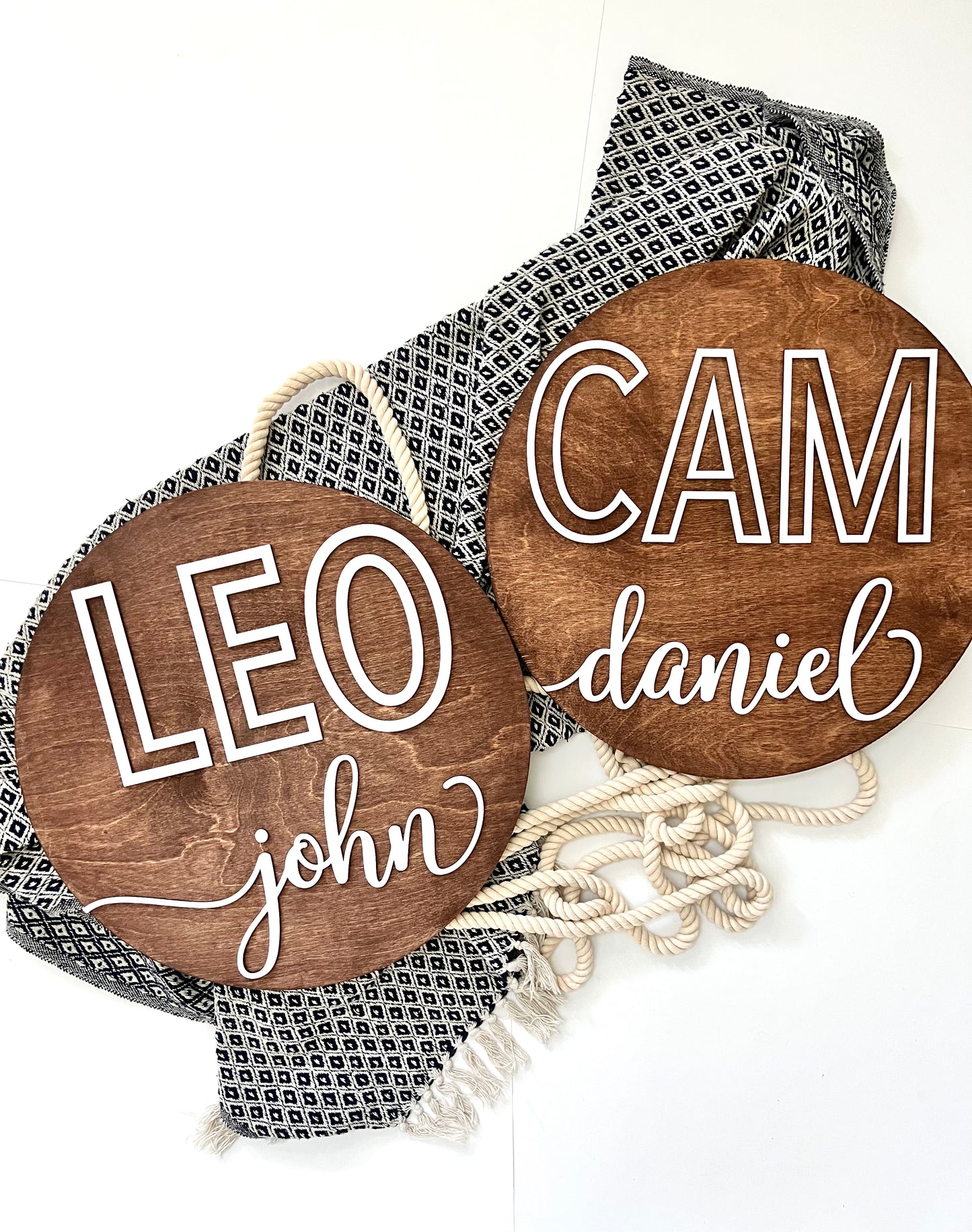 Modern Nursery Round Sign