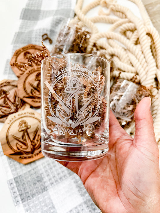 Custom Anchor Rocks Glass