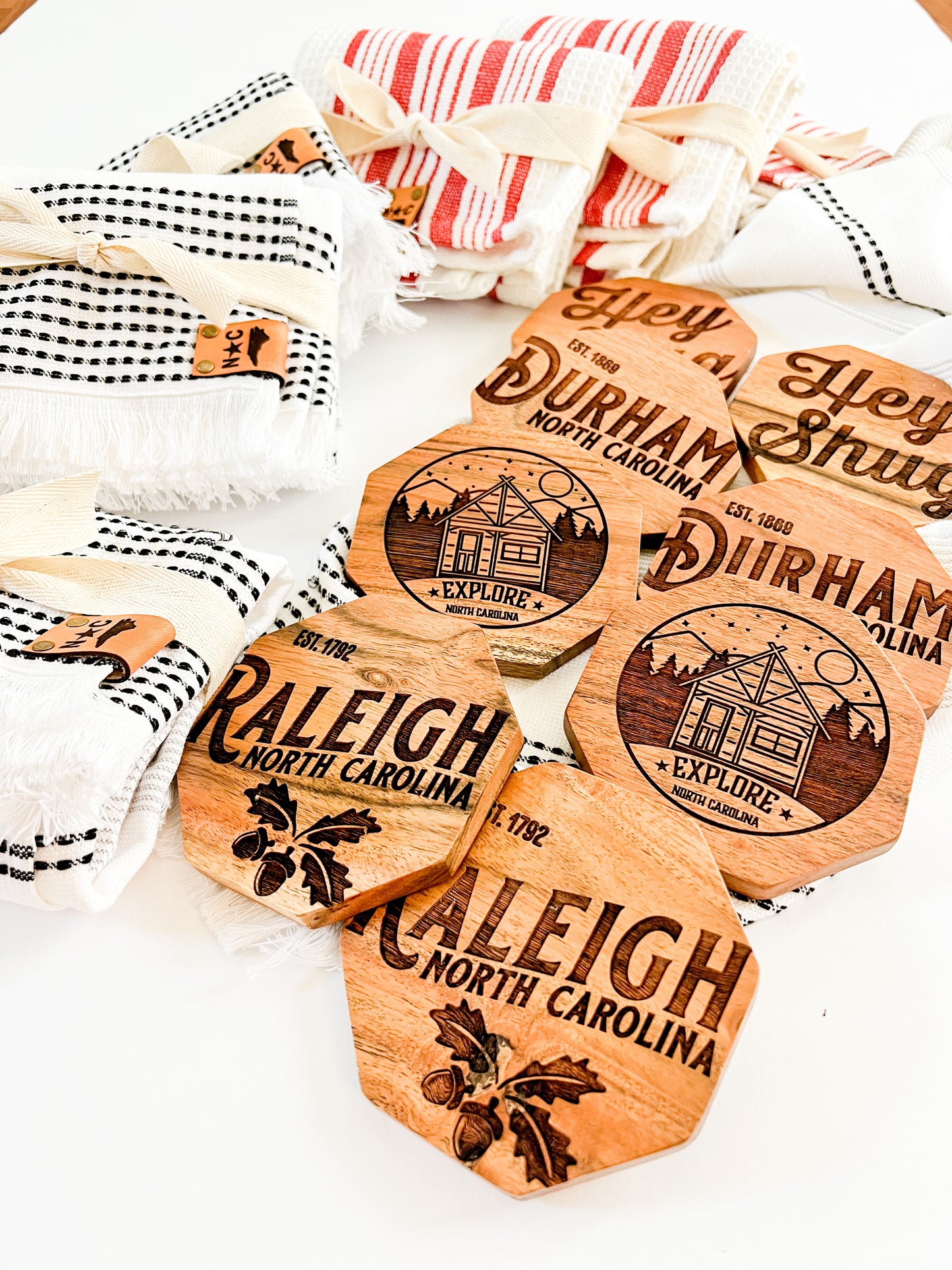 Durham NC Engraved Coaster
