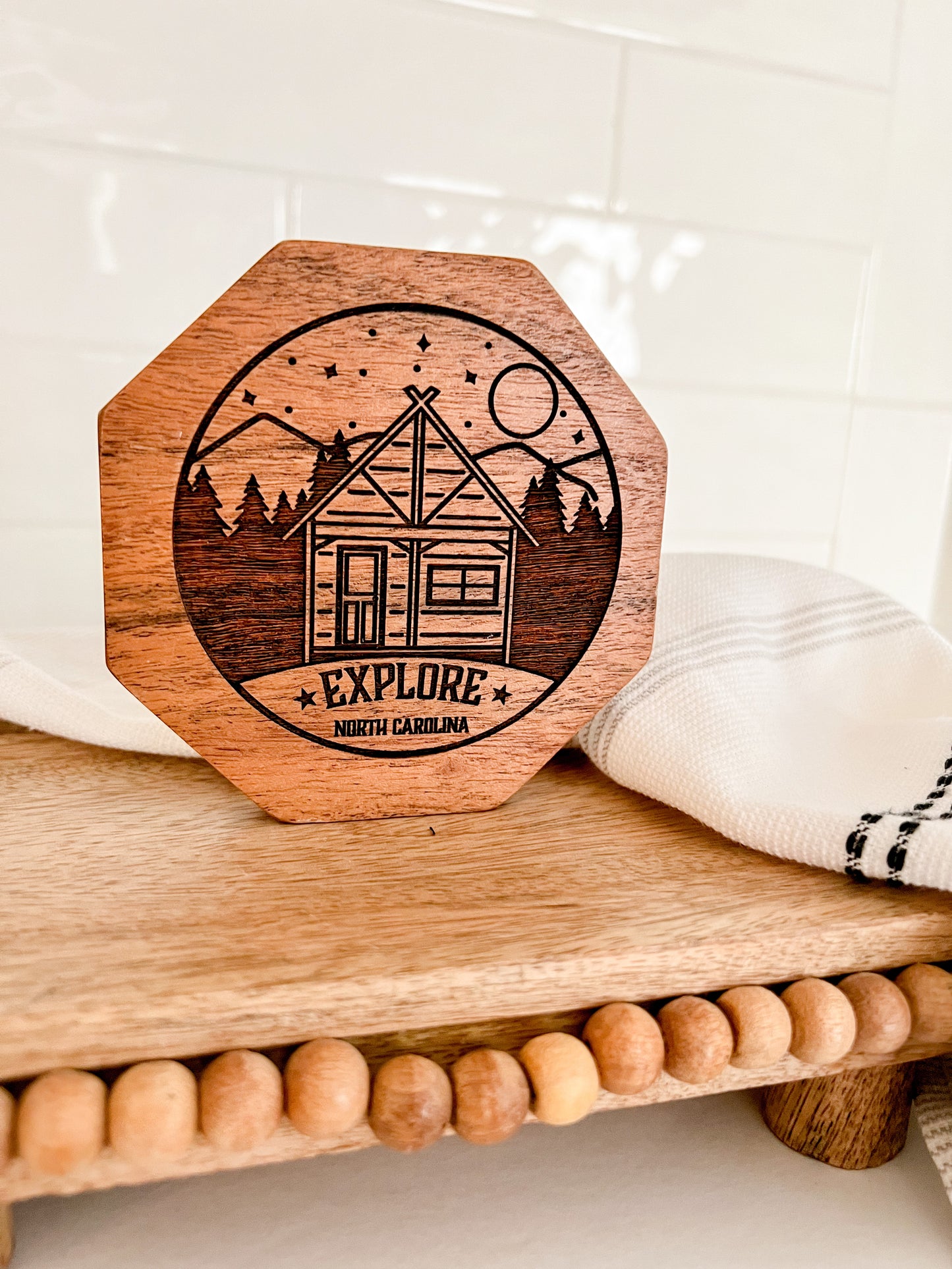 Explore NC Engraved Coaster