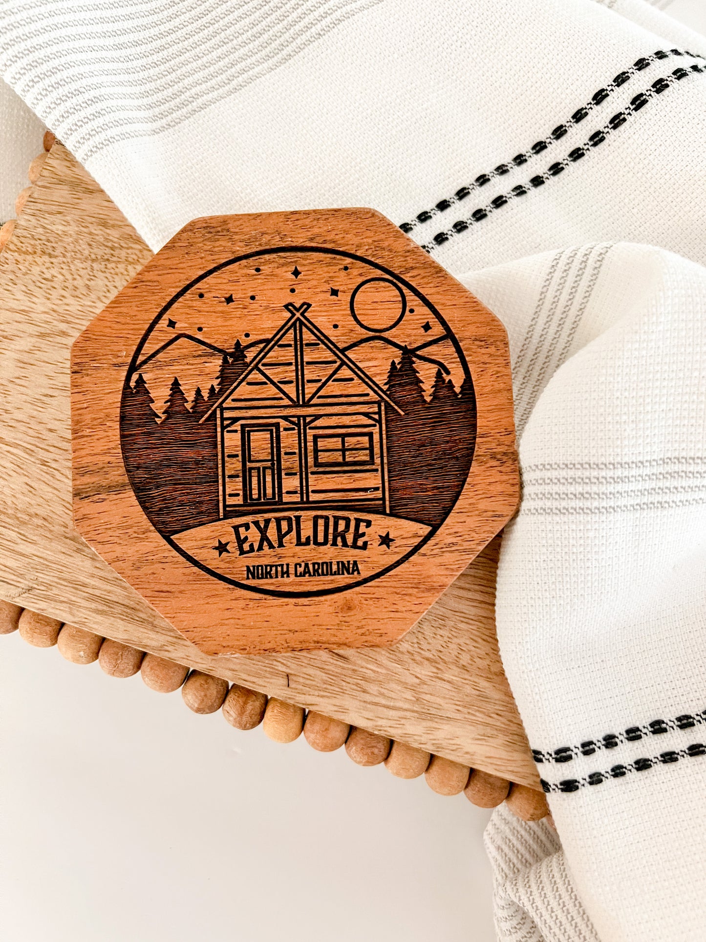 Explore NC Engraved Coaster