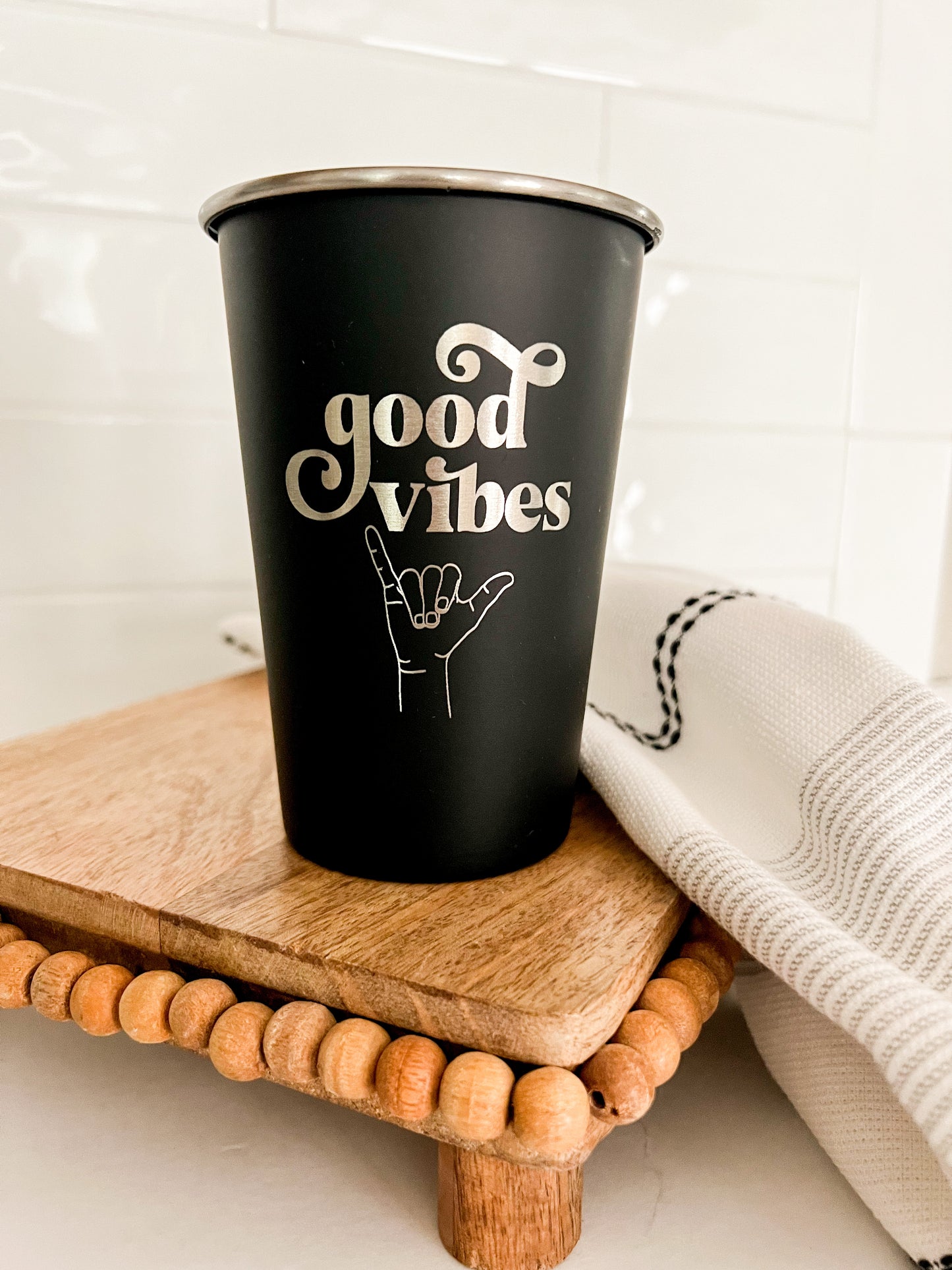 Engraved Pint Cup