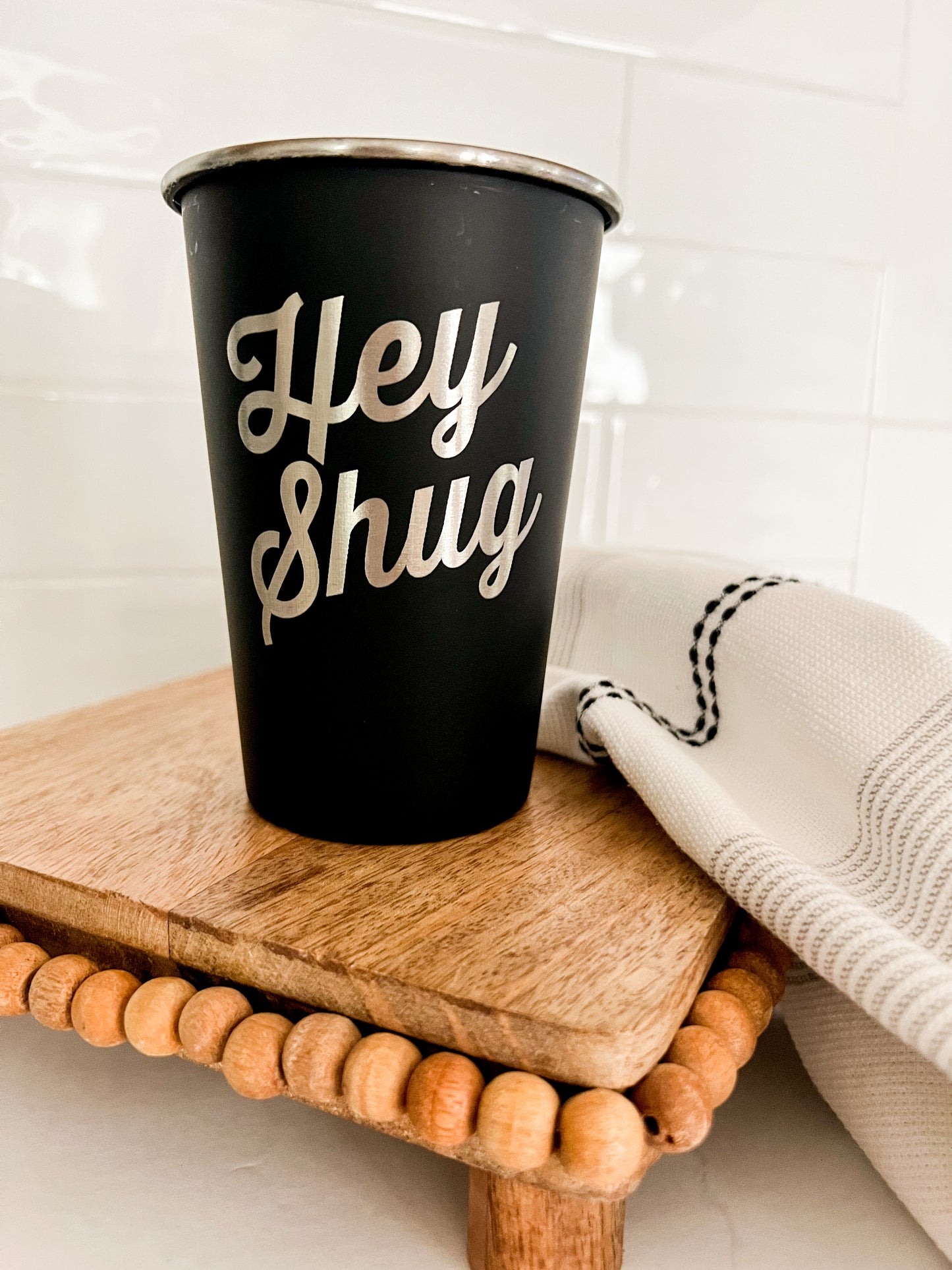 Engraved Pint Cup
