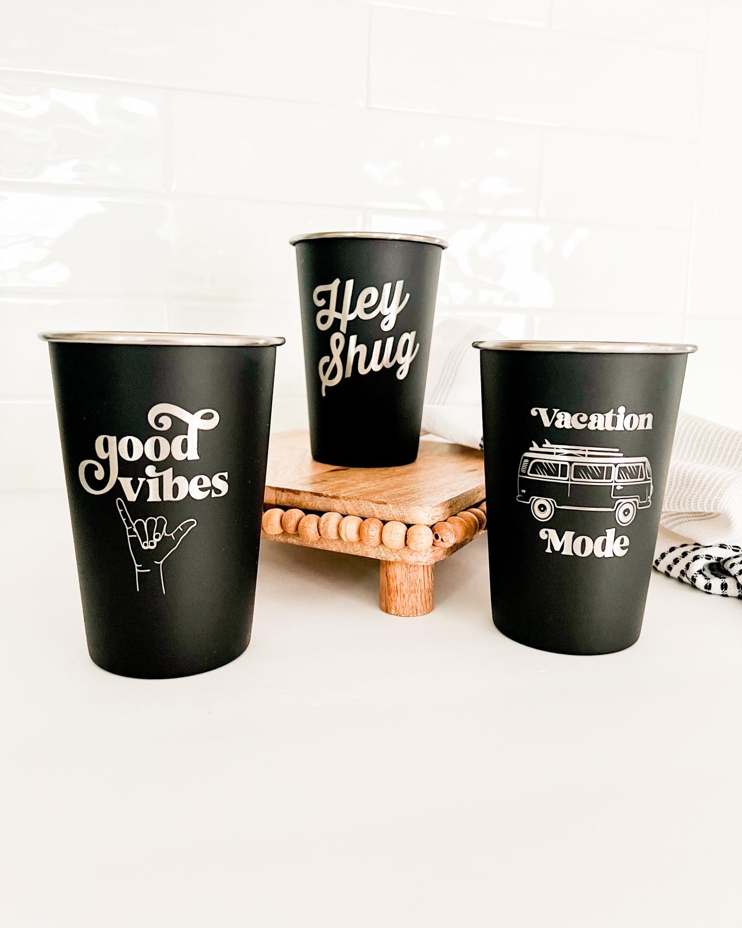 Engraved Pint Cup