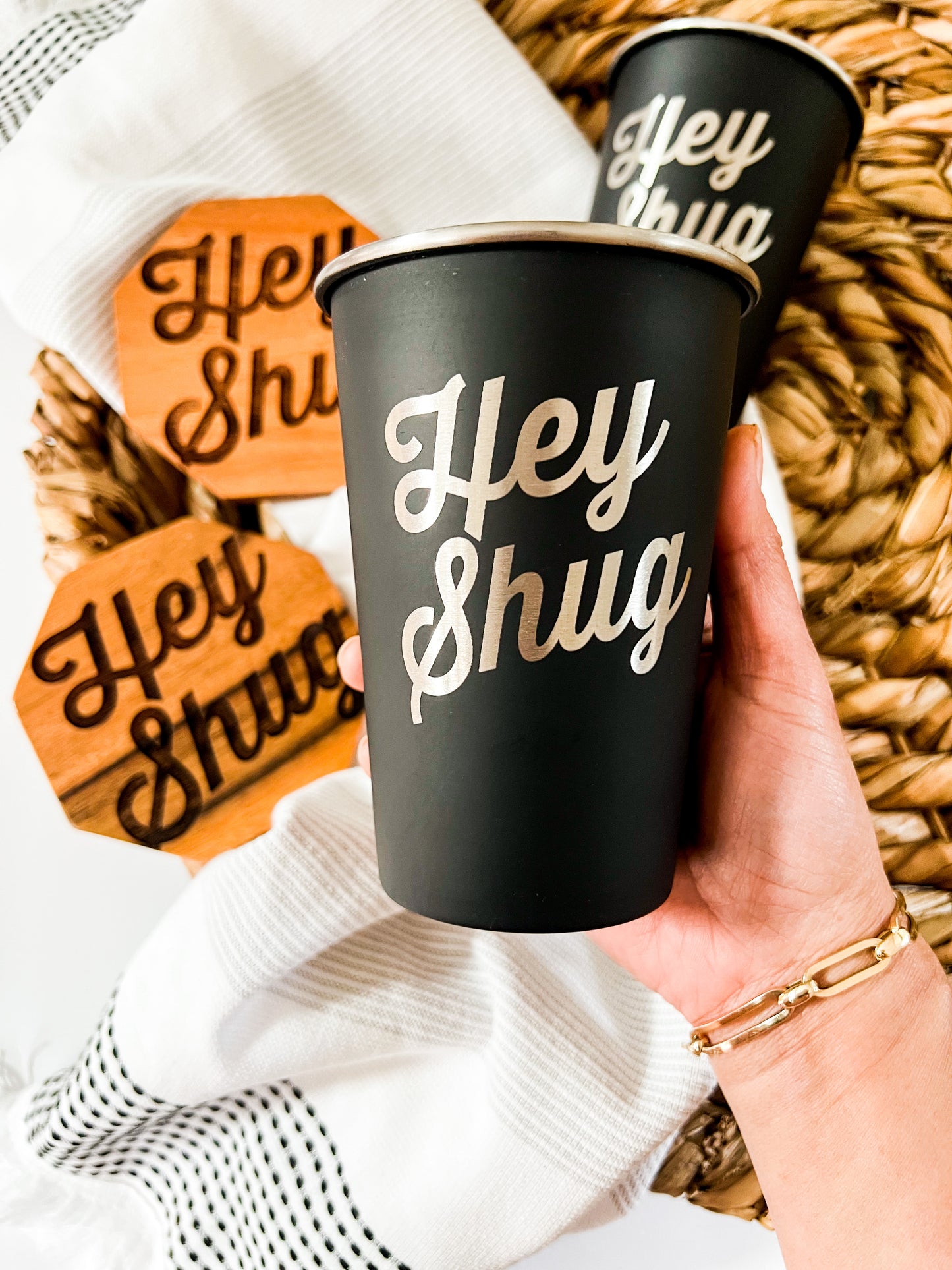 Engraved Pint Cup