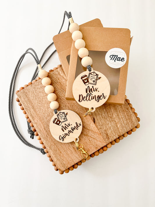 Personalized Teacher Lanyard