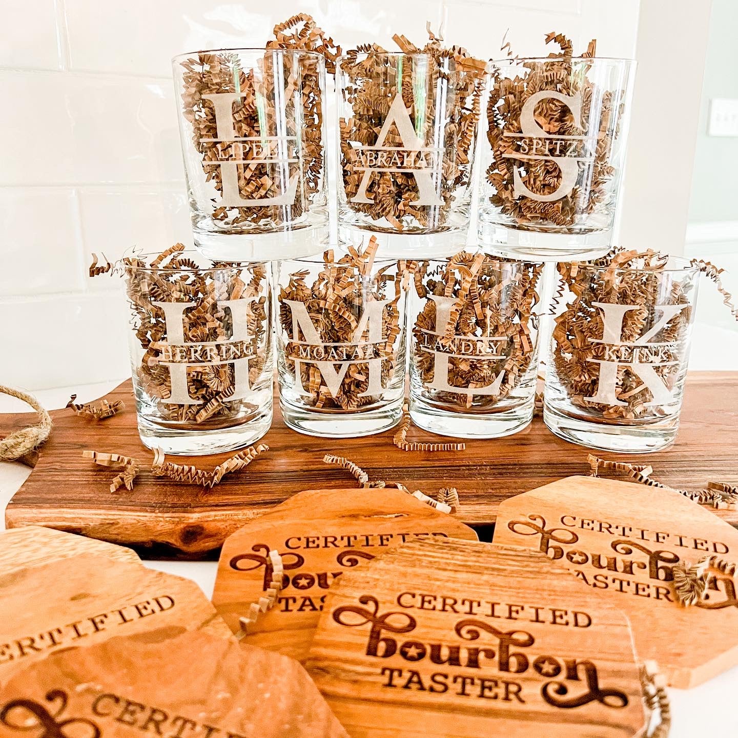 Monogrammed Rocks Glass