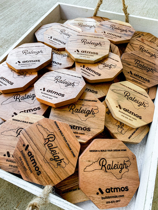 Custom Engraved Business Coasters