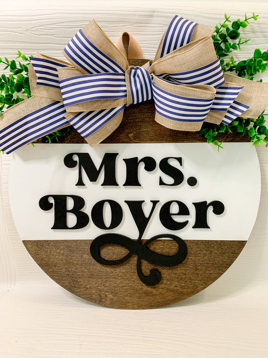 Teacher Door Hanger Sign