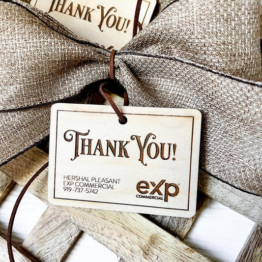 Custom Wooden Gift Tag Sets