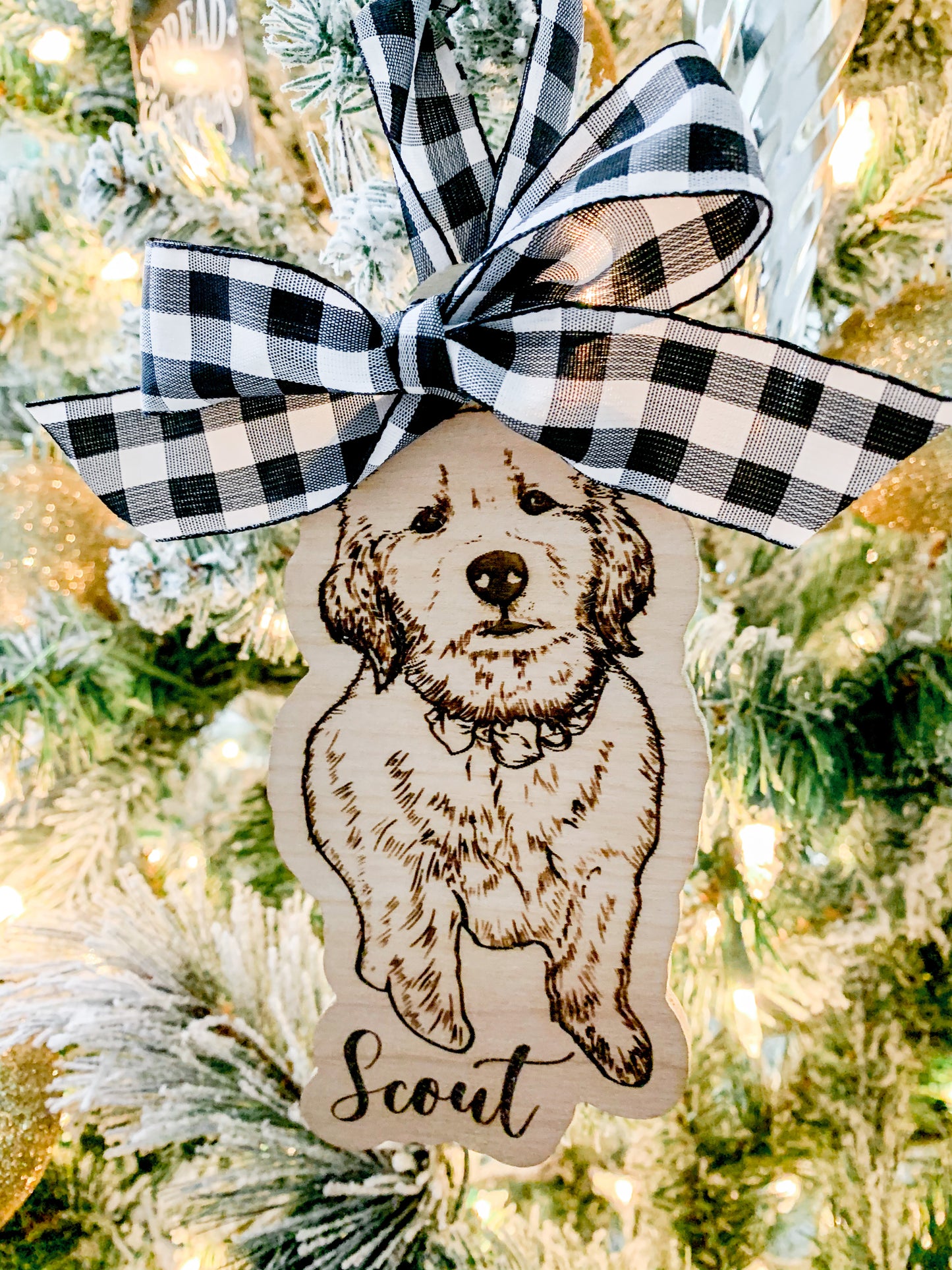 Custom Pet Portrait Ornament