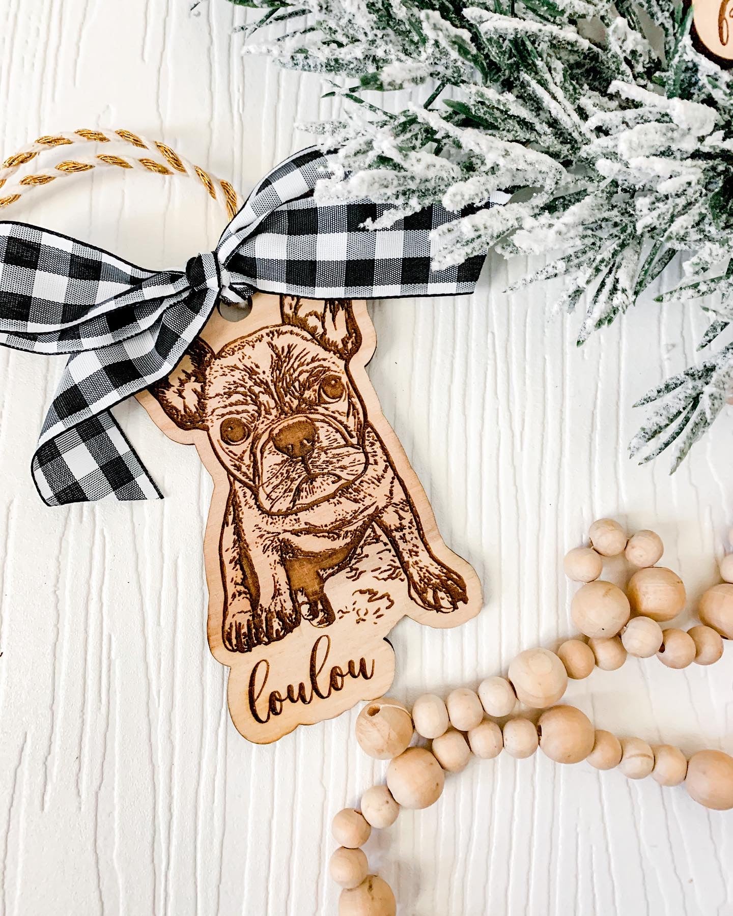 Custom Pet Portrait Ornament