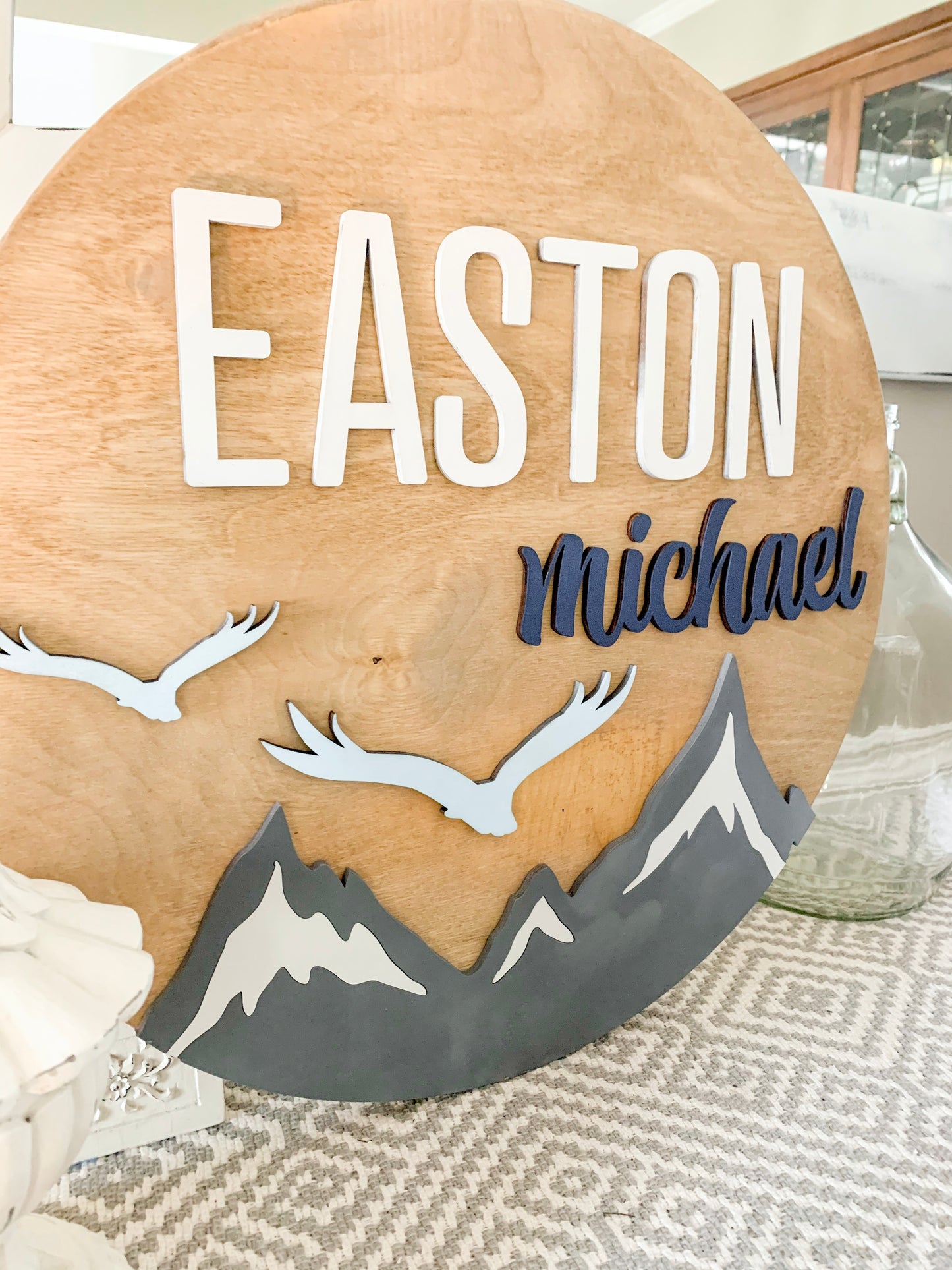 Wilderness/Mountain Round Sign