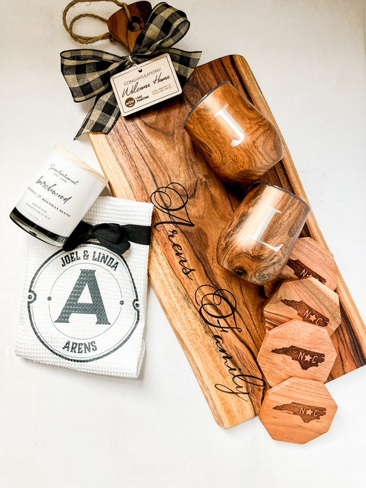 Custom Welcome Home Gift Basket