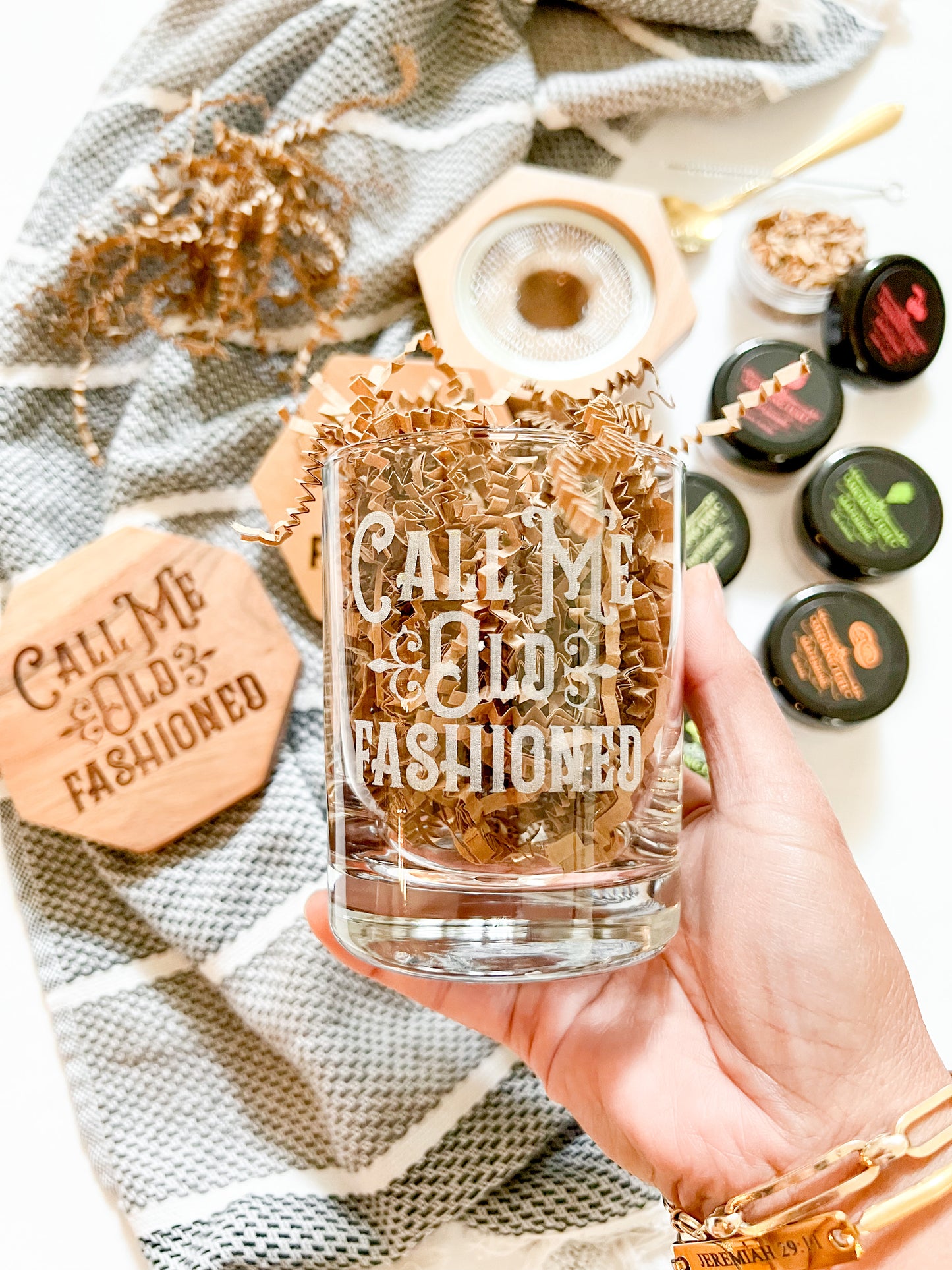 Call Me Old Fashioned Cocktail Glass