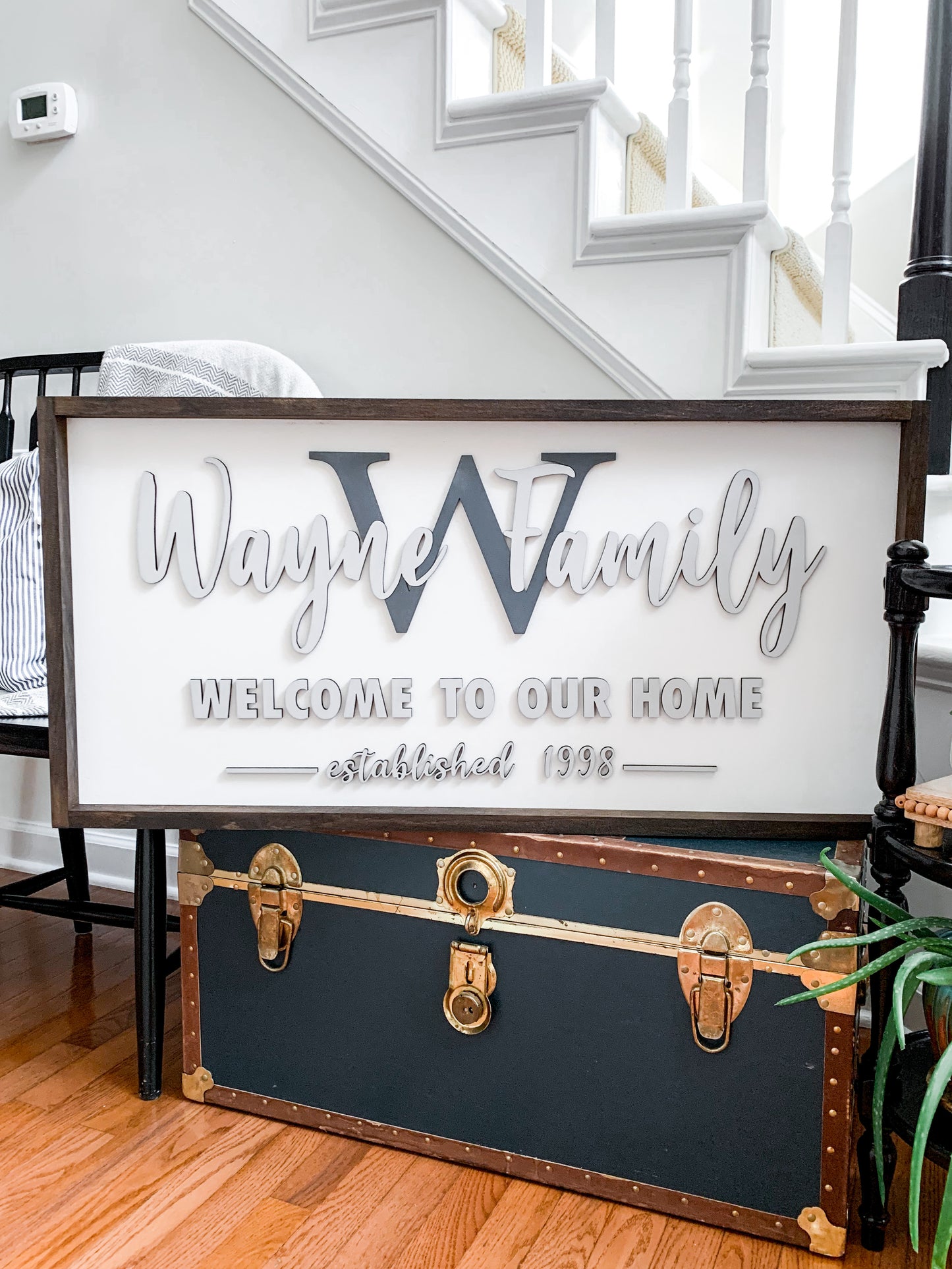 Welcome to Our Home Family Sign 18" x 36"