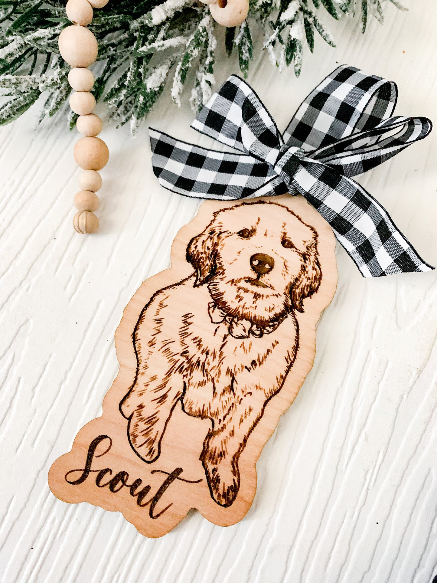 Custom Pet Portrait Ornament