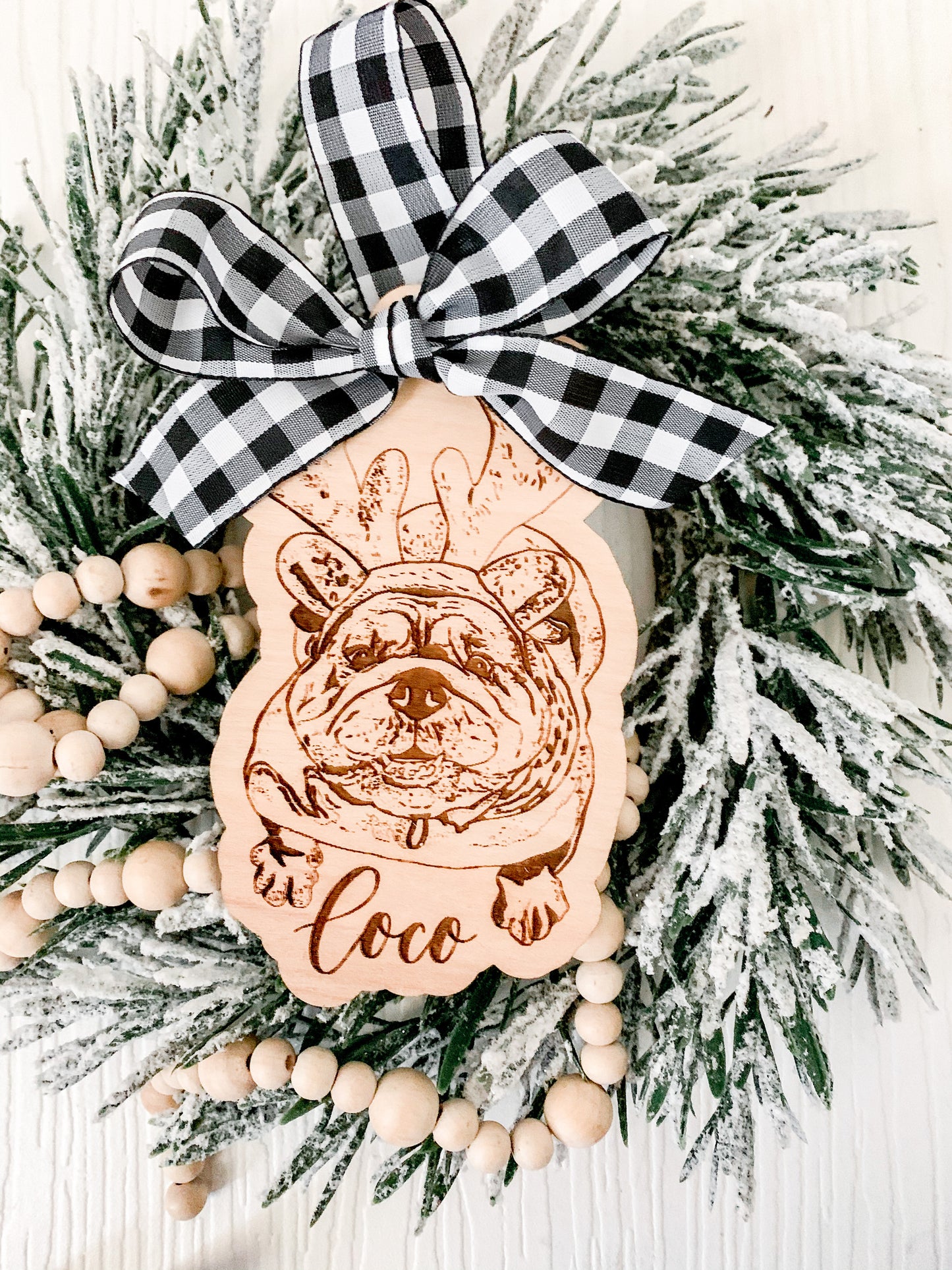 Custom Pet Portrait Ornament