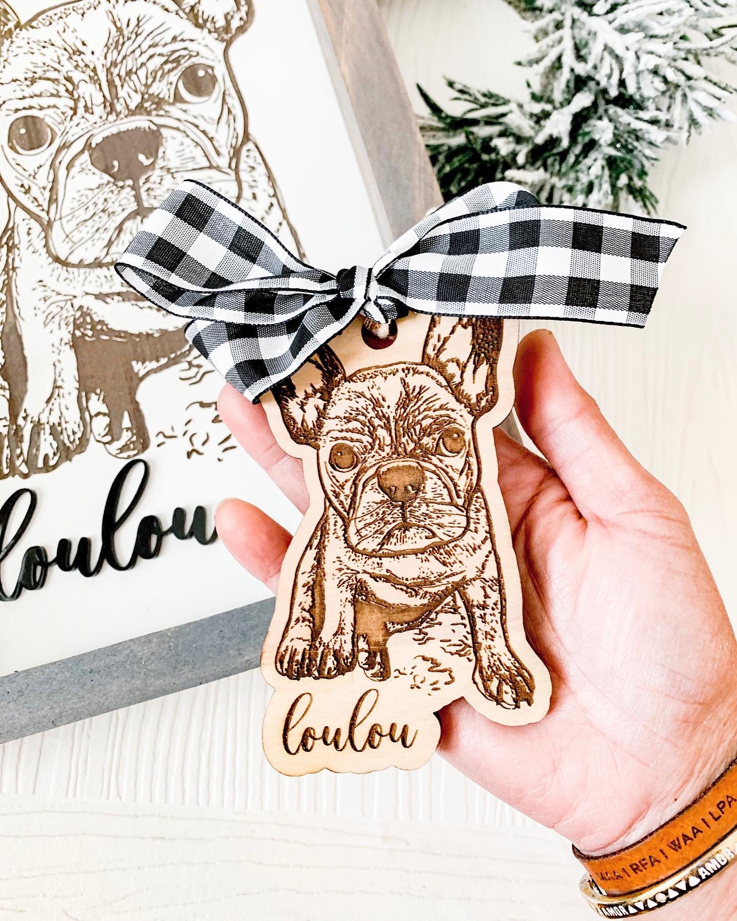 Custom Pet Portrait Ornament