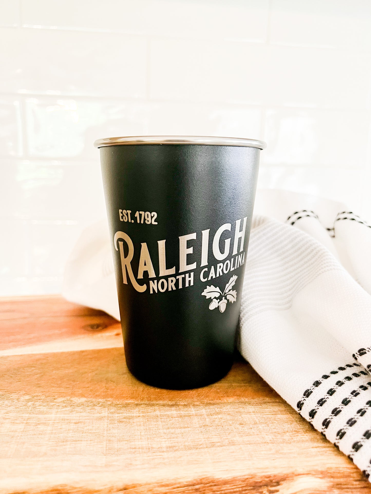 Hometown Engraved Pint Cup