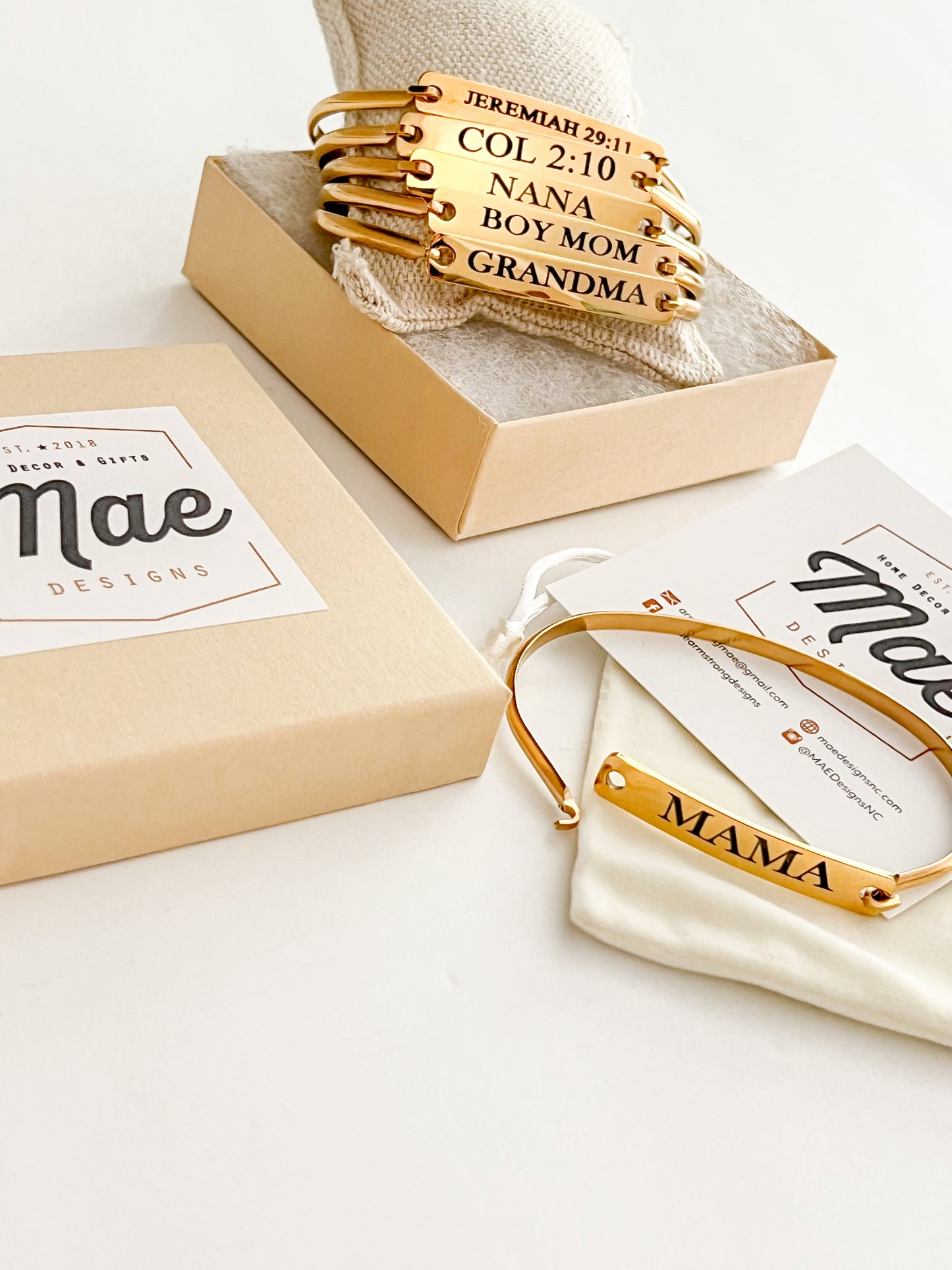 Custom Engraved Classic Bar Bangle