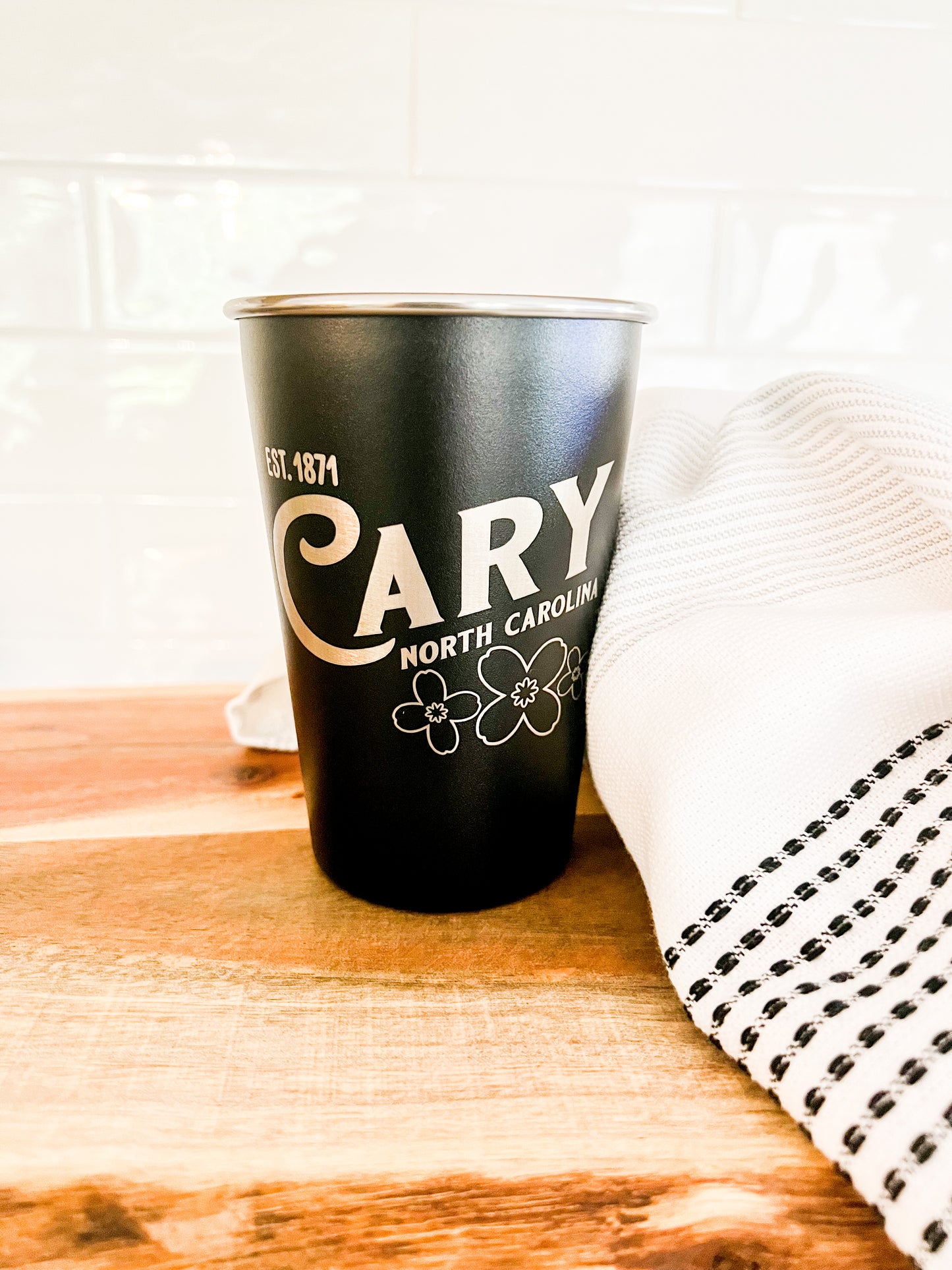 Hometown Engraved Pint Cup