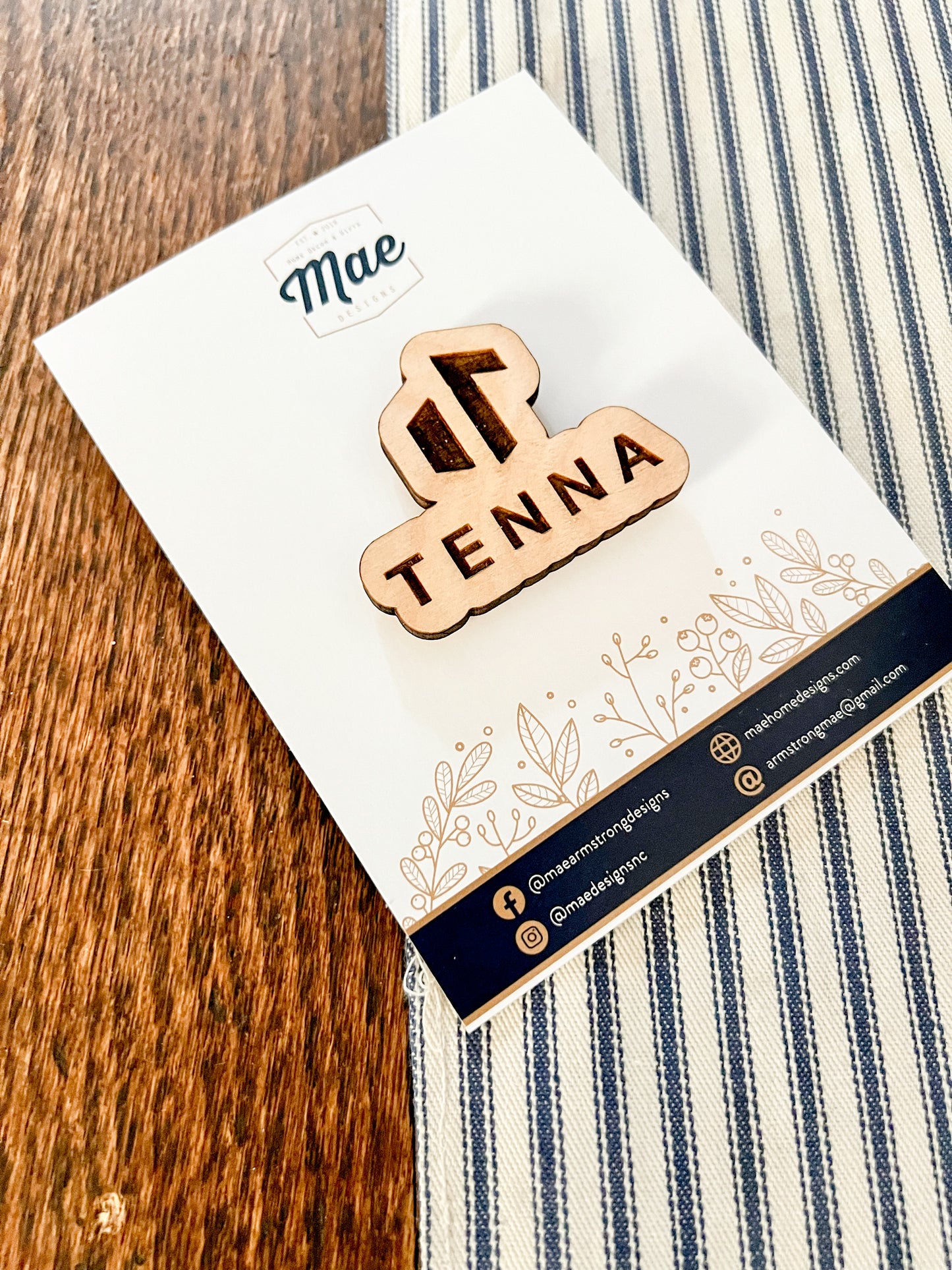 Custom Wooden Pin