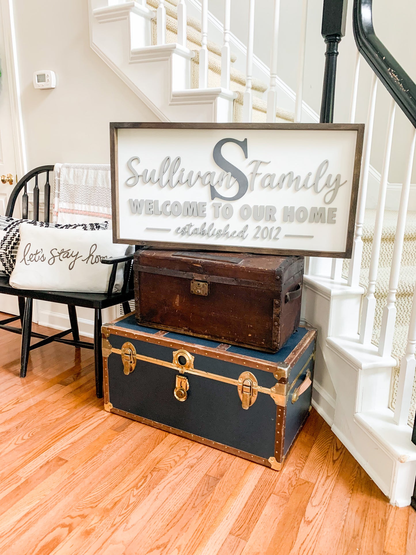 Welcome to Our Home Family Sign 18" x 36"