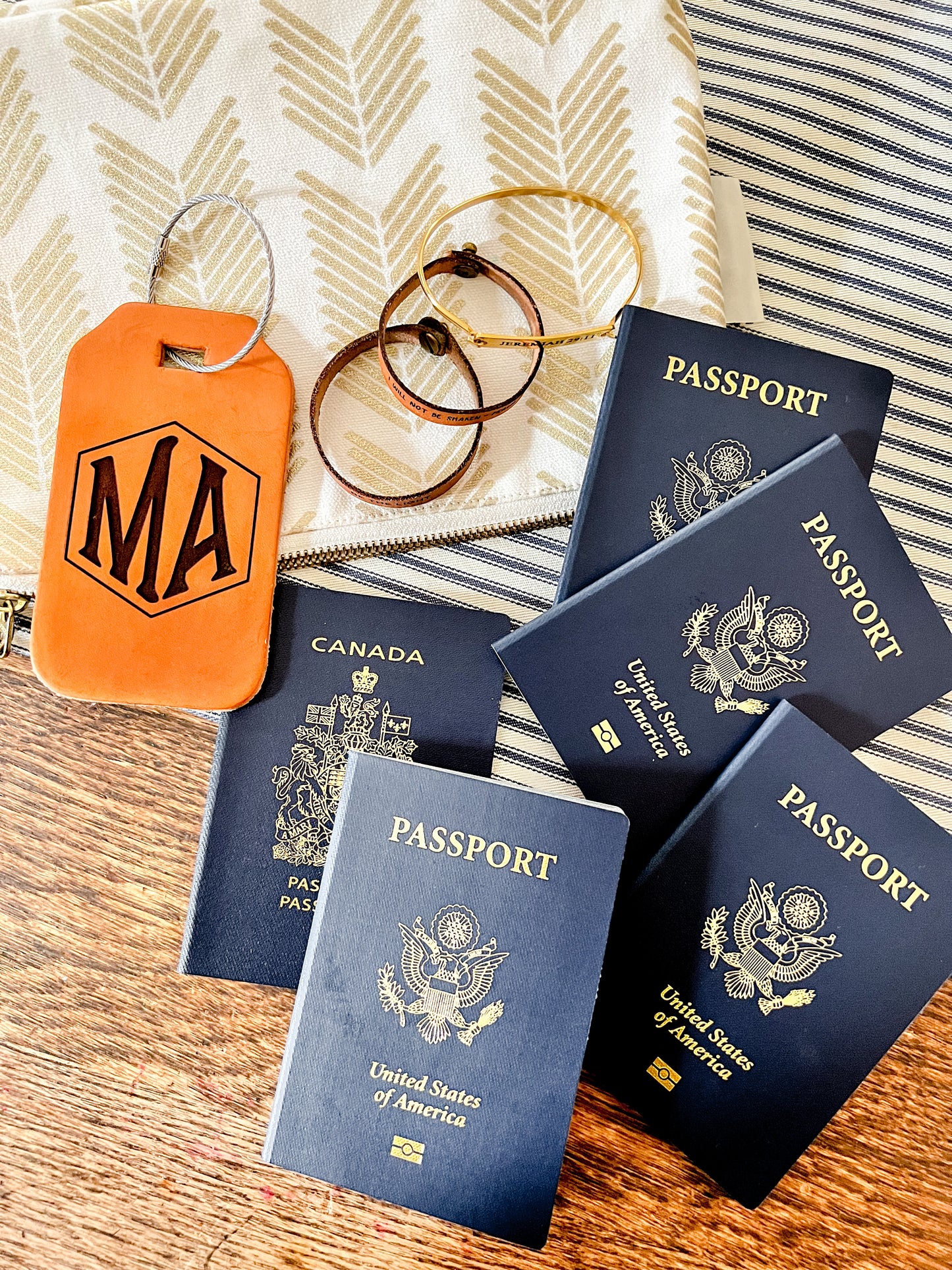 Personalized Leather Luggage Tag