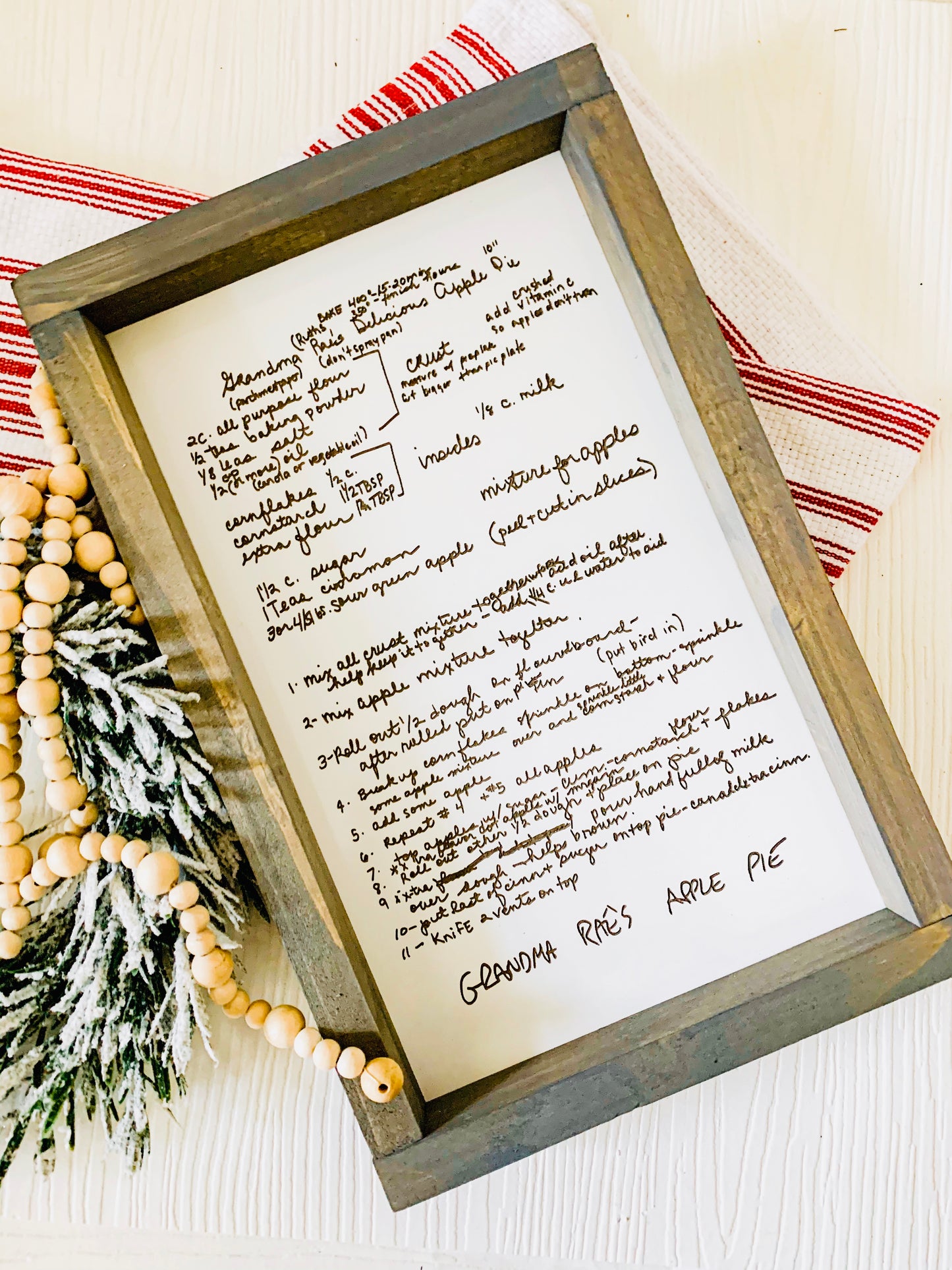 Engraved Family Recipe 9”x14”
