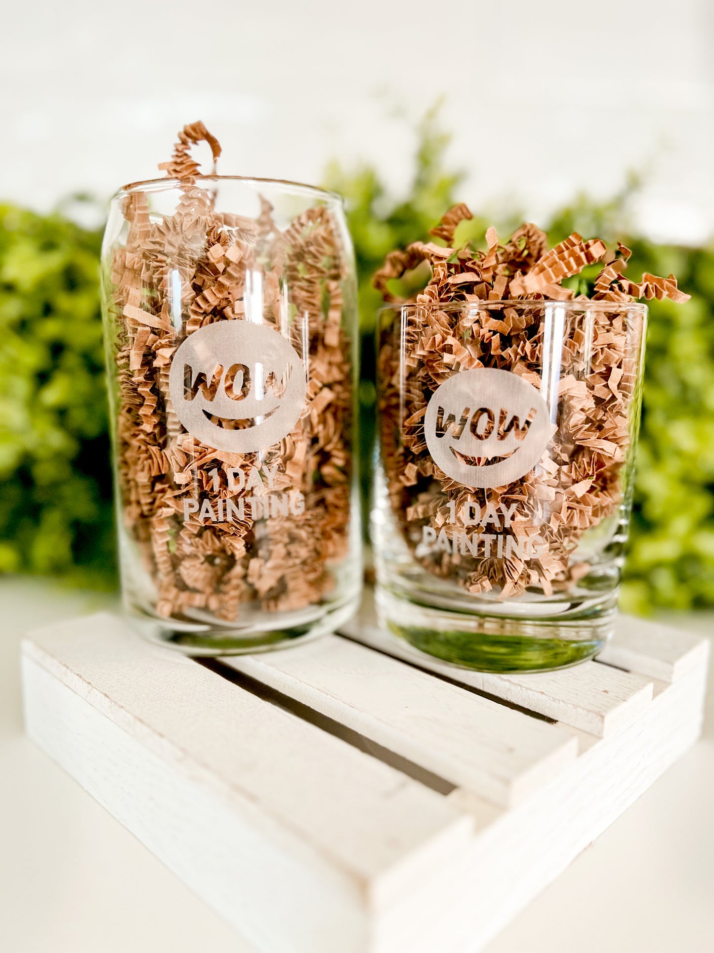 Branded Beer Can Glass