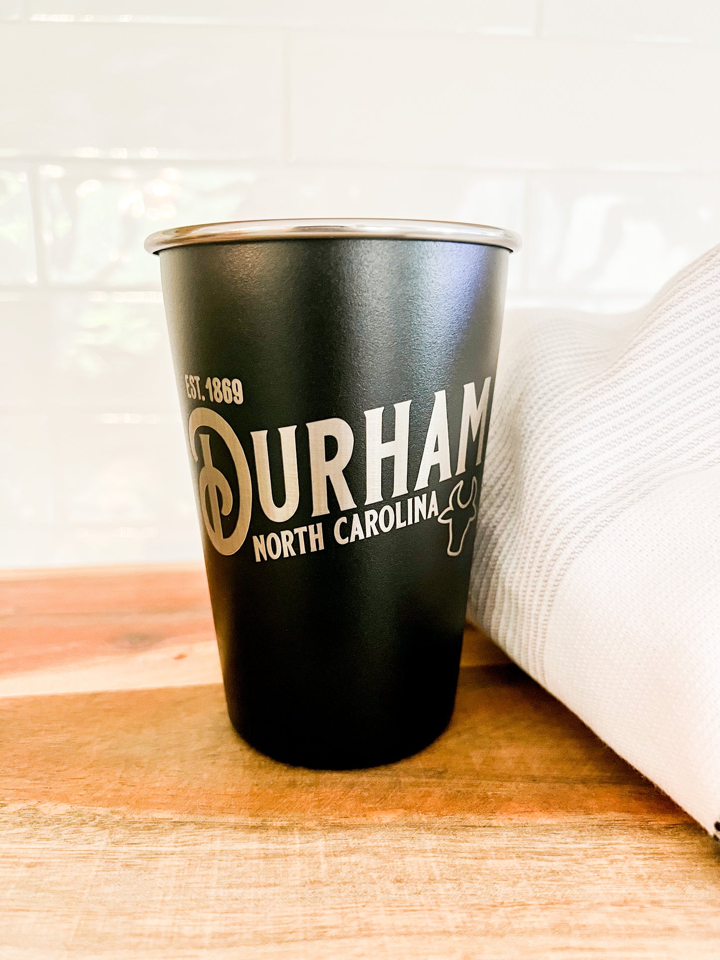 Hometown Engraved Pint Cup
