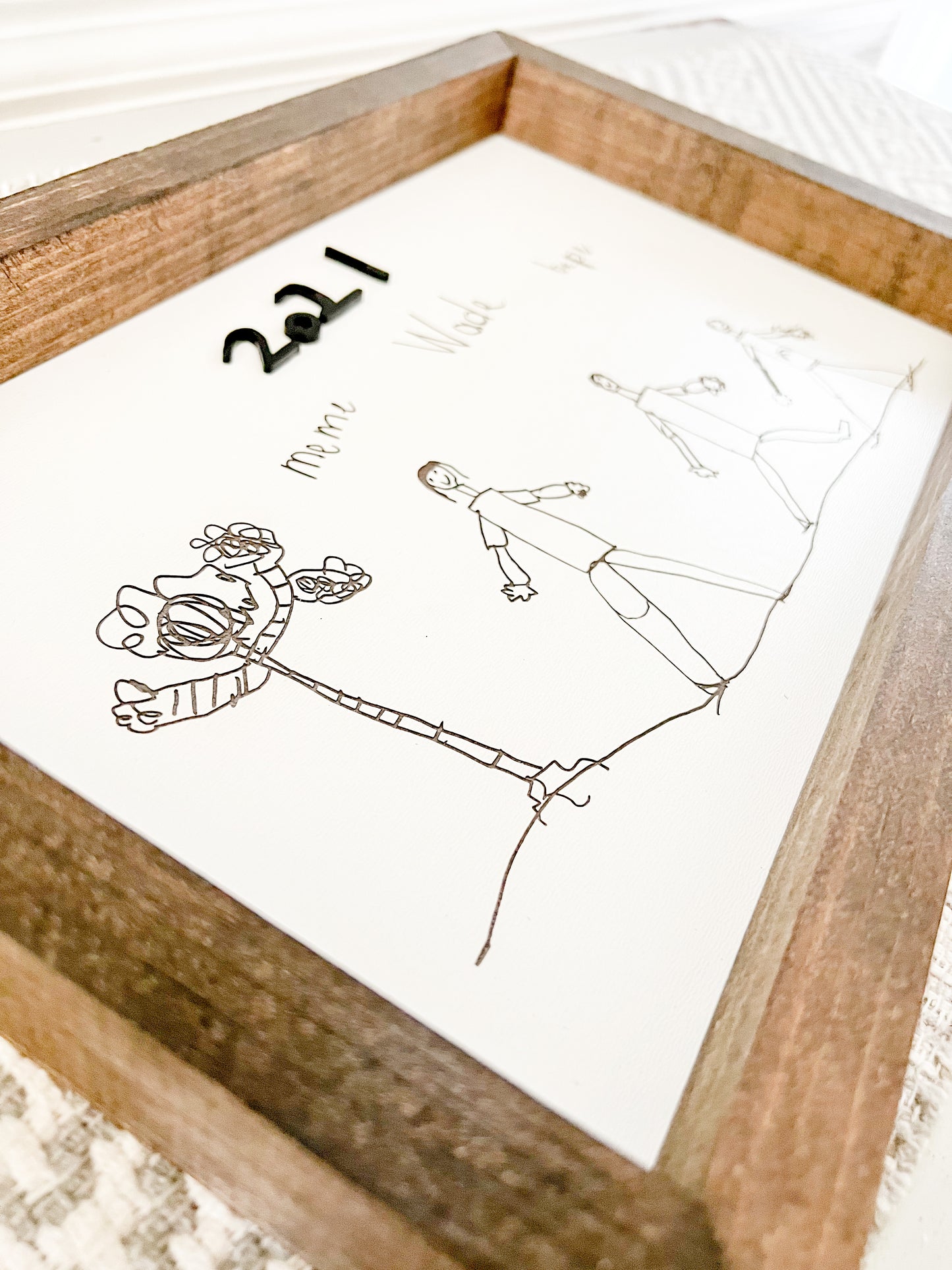 3D Kids Framed Artwork 12”x12”