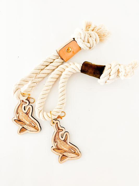 Whale Rope Keychain