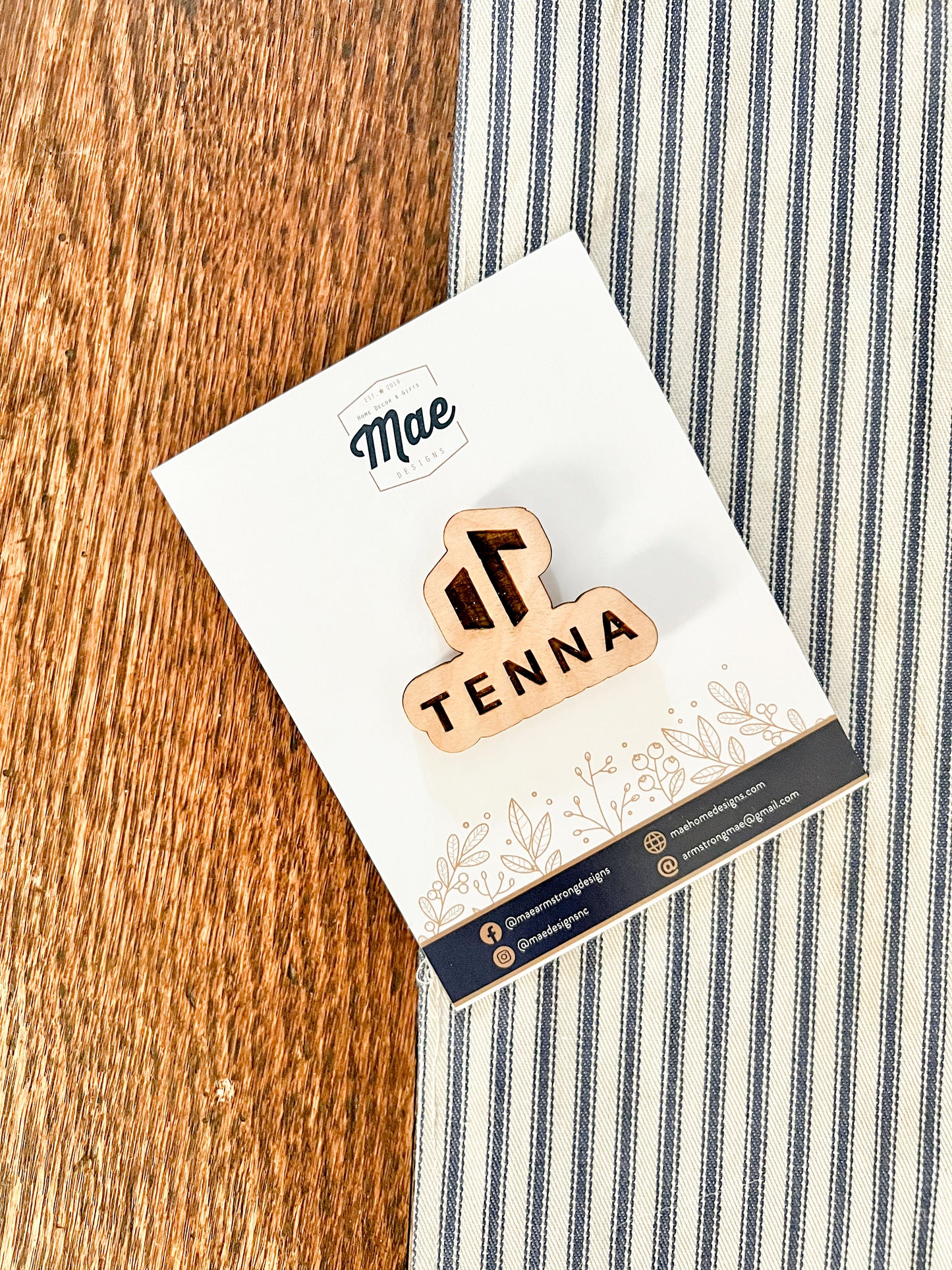 Custom Wooden Pin