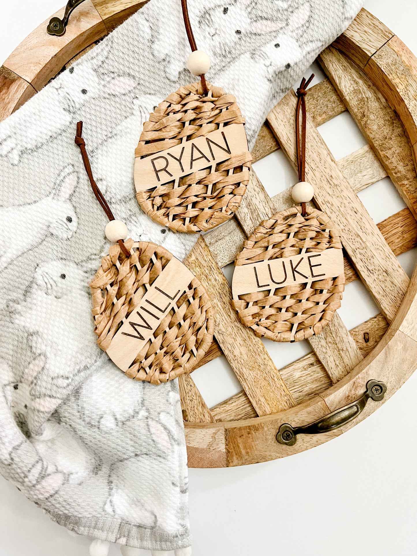 Personalized Handwoven Easter Egg